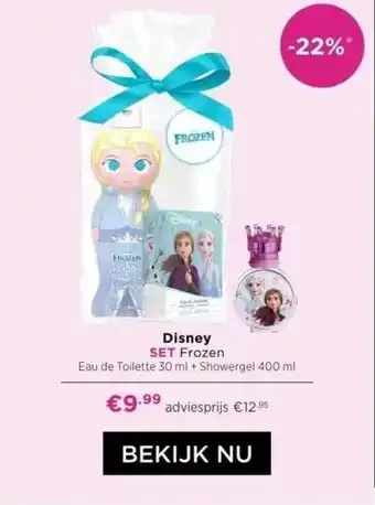 ICI Paris XL Disney set frozen eau de toilette 30 ml + showergel 400 ml aanbieding