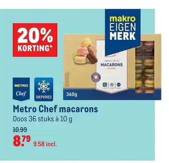 Makro Metro Chef Macarons 20% Korting aanbieding