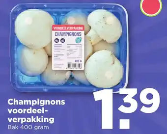 PLUS Champignons Middel 400g aanbieding