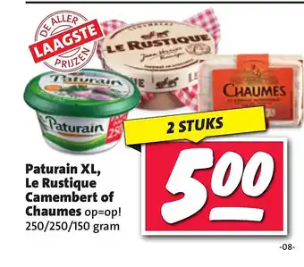 Nettorama Paturain xl, le rustique camembert of chaumes op=op! aanbieding