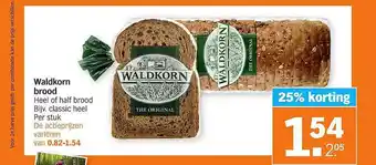 Albert Heijn Waldkorn Brood 25% Korting aanbieding