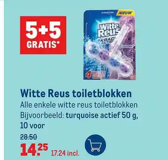 Makro Witte Reus Toiletblokken 5+5 Gratis aanbieding