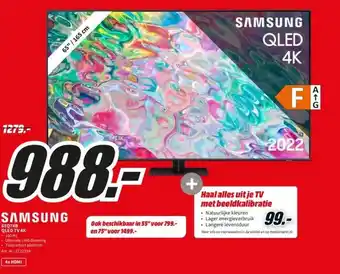 MediaMarkt Samsung 65q74b qled tv 4k aanbieding