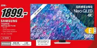 MediaMarkt Samsung neo qled tv 4k aanbieding