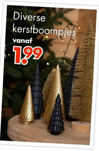 Wibra Diverse kerstboompjes aanbieding