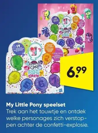 Big Bazar My little pony speelset aanbieding