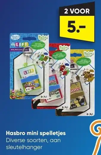 Big Bazar Hasbro mini spelletjes aanbieding