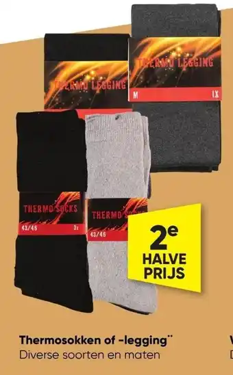 Big Bazar Thermosokken of legging aanbieding