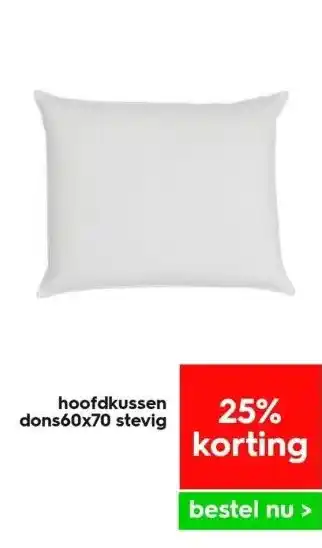 HEMA Hoofdkussen dons60x70 stevig aanbieding