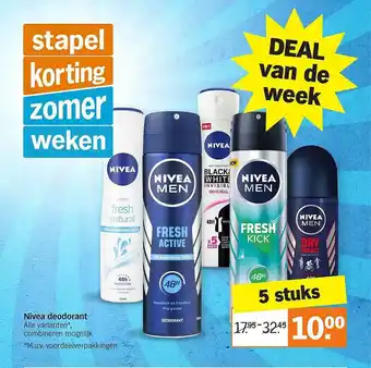 Albert Heijn Nivea Deodorant aanbieding