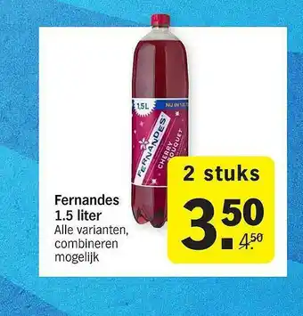 Albert Heijn Fernandes 1.5 Liter aanbieding