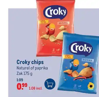 Makro Croky Chips Naturel Of Paprika aanbieding