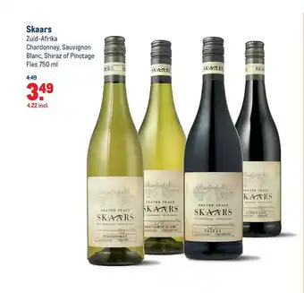 Makro Skaars Chardonnay, Sauvignon Blanc, Shiraz Of Pinotage aanbieding