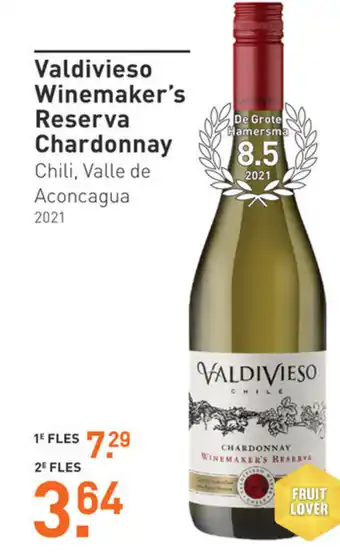 Gall & Gall Valdivieso winemaker's Reserva Chardonnay aanbieding