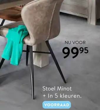 Profijt Meubel Stoel Minot + In 5 kleuren. aanbieding