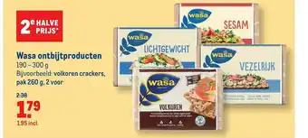 Makro Wasa Ontbijtproducten aanbieding