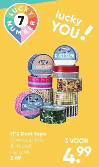 Big Bazar IT'Z duct tape 10 meter aanbieding