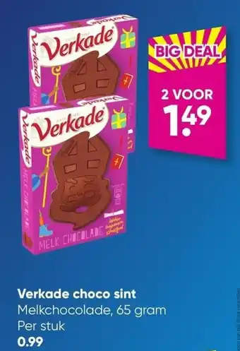 Big Bazar Verkade choco sint 65 gram aanbieding