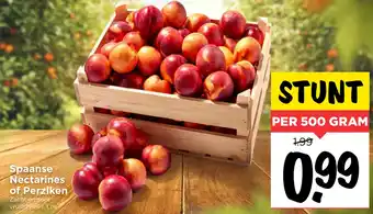 Vomar Voordeelmarkt Spaanse Nectarines of Perziken aanbieding