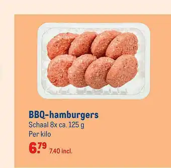 Makro BBQ-Hamburgers aanbieding