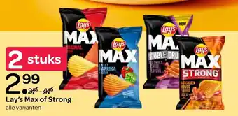 Spar Lay's max of strong aanbieding