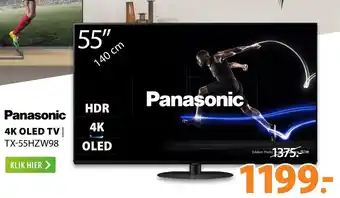 Expert Panasonic 4K OLED TV | TX-55HZW98 aanbieding