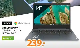 Expert Lenovo Chromebook | IDEAPAD 3 14IGLO5 (82C1000MH) aanbieding