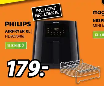 Expert Philips Airfryer XL | HD9270/96 aanbieding