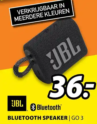 Expert JBL Bluetooth speaker | GO 3 aanbieding