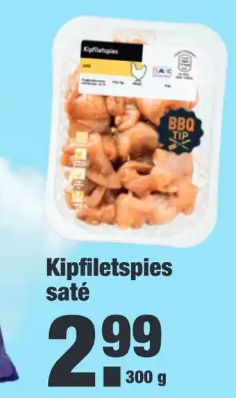 ALDI Kipfiletspies saté aanbieding