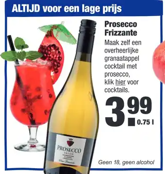 ALDI Prosecco Frizzante aanbieding