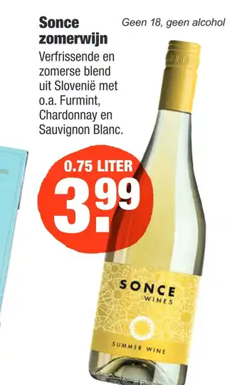 ALDI Sonce zomerwijn ZO aanbieding