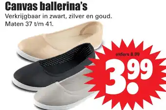 Dirk Canvas ballerina's aanbieding