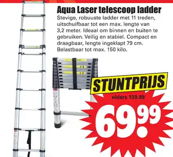 Dirk Aqua Laser telescoop ladder aanbieding