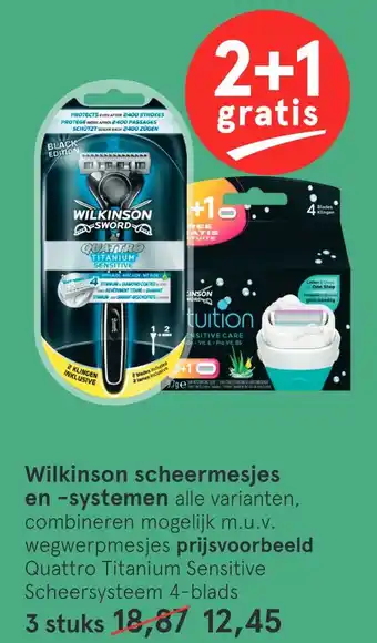 Etos Wilkinson scheermesjes aanbieding