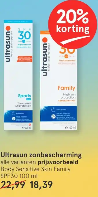 Etos Ultrasun zonbescherming aanbieding