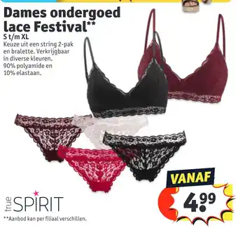 Kruidvat Dames ondergoed lace Festival aanbieding