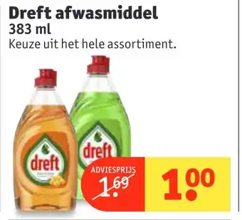 Kruidvat Dreft afwasmiddel aanbieding