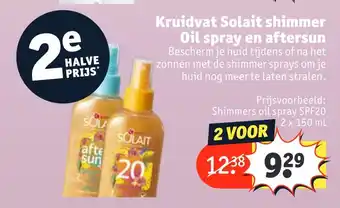 Kruidvat Kruidvat Solait shimmer Oil spray en aftersun aanbieding