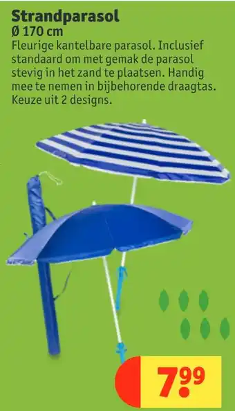 Kruidvat Strandparasol aanbieding