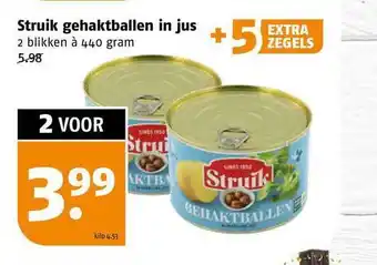 Poiesz Struik gehaktballen in jus aanbieding