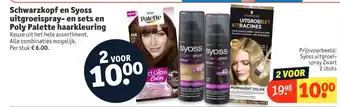 Kruidvat Schwarzkopf en Syoss uitgroeispray- en sets en Poly Palette haarkleuring aanbieding