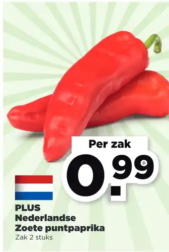 PLUS PLUS Nederlandse Zoete puntpaprika aanbieding