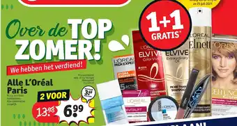 Kruidvat L'Oreal Paris 1+1 aanbieding