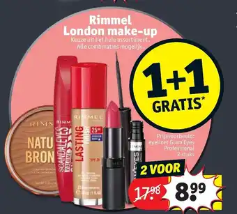 Kruidvat Rimmel London Make-Up 2st aanbieding