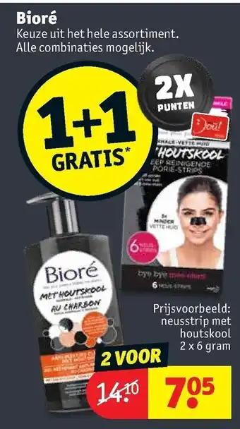 Kruidvat Biore 1+1 aanbieding