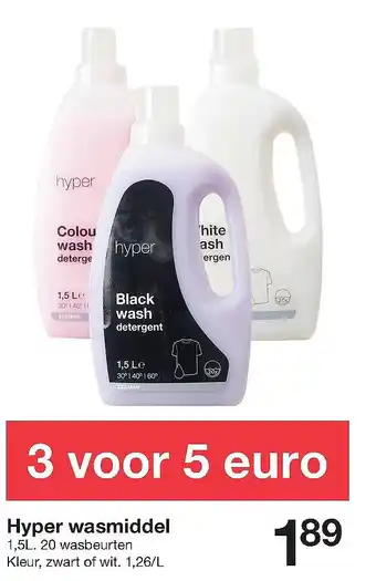 Zeeman Hyper wasmiddel aanbieding