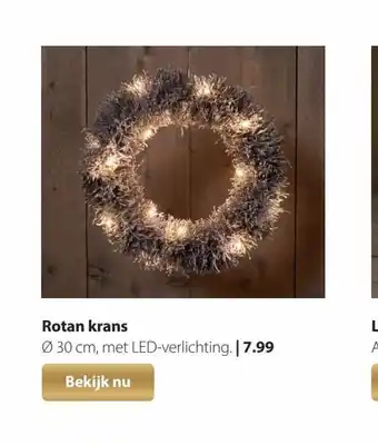 Pets Place Rotan krans 30 cm aanbieding