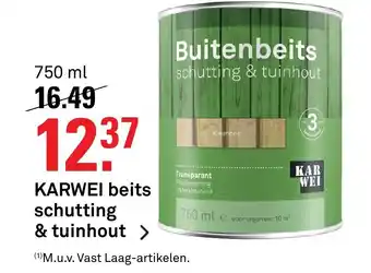 Karwei Beits shutting & tuinhot 750 ml aanbieding