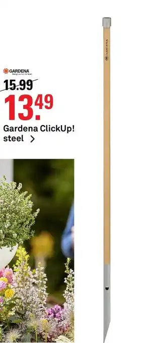 Karwei Gardena clickup! steel aanbieding